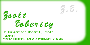 zsolt boberity business card